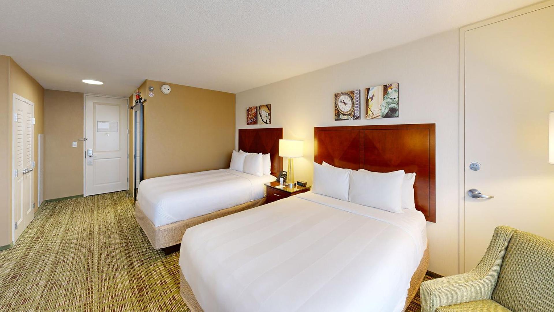 Double Room with Two Double Beds with View